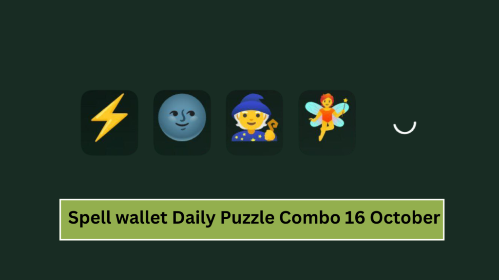 Spell wallet Daily Puzzle Combo 16 October