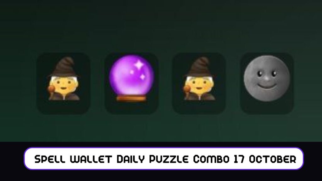 Spell wallet Daily Puzzle Combo 17 October