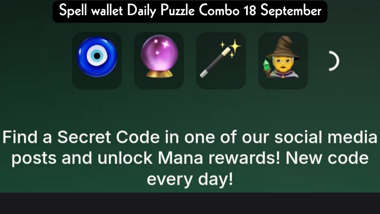 Spell wallet Daily Puzzle Combo 18 September