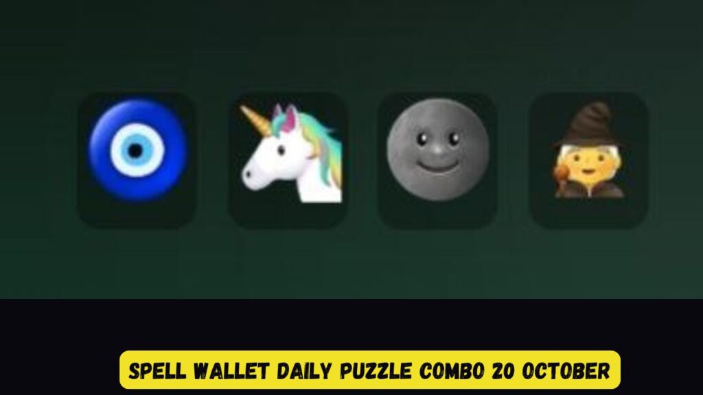 Spell wallet Daily Puzzle Combo 20 October