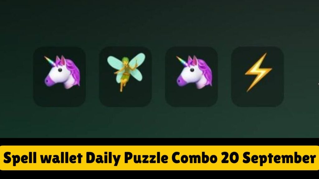 Spell wallet Daily Puzzle Combo 20 September