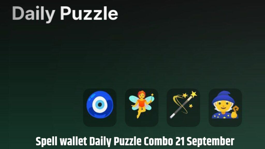 Spell wallet Daily Puzzle Combo 21 September