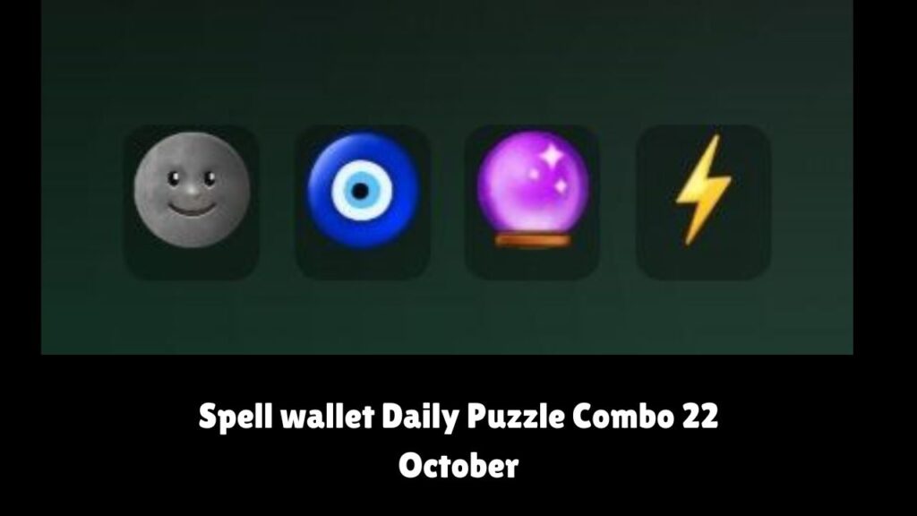 Spell wallet Daily Puzzle Combo 22 October