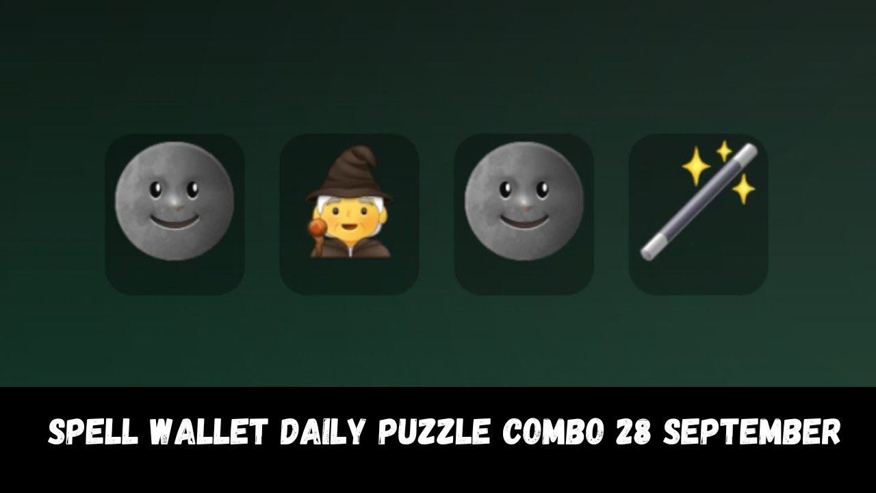 Spell wallet Daily Puzzle Combo 28 September