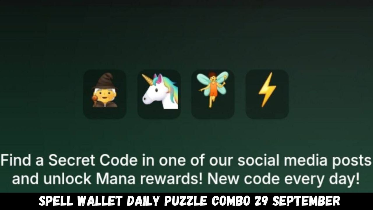 Spell wallet Daily Puzzle Combo 29 September