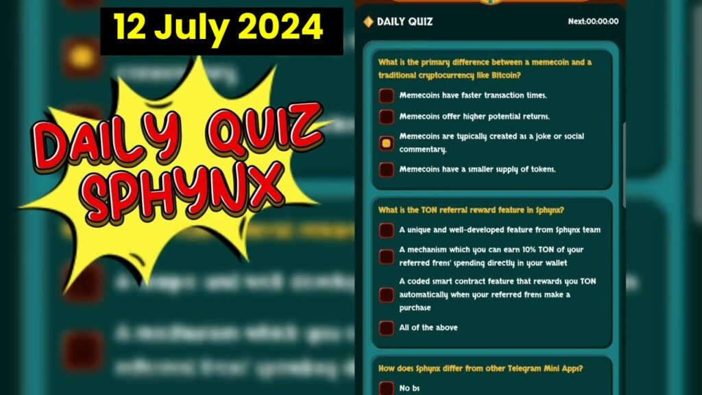 SphynX Daily Quiz 12 July #sphynx