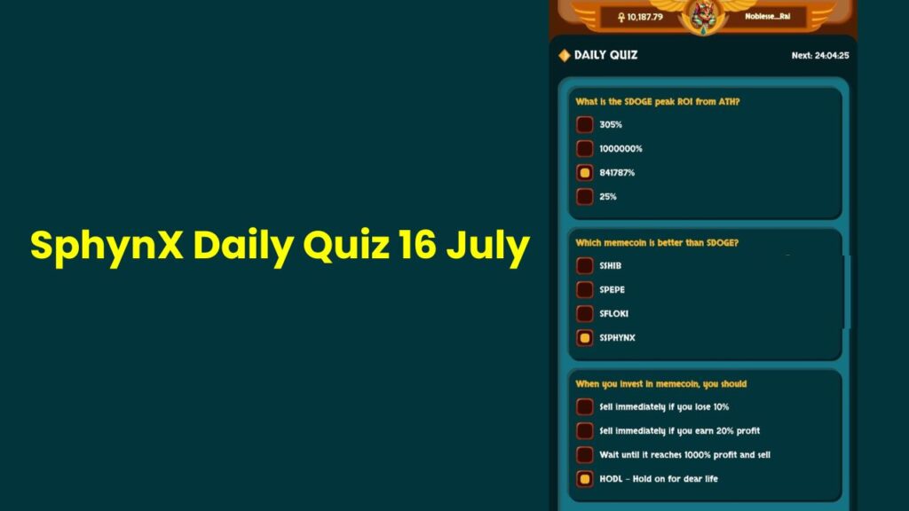 SphynX Daily Quiz 16 July #sphynx