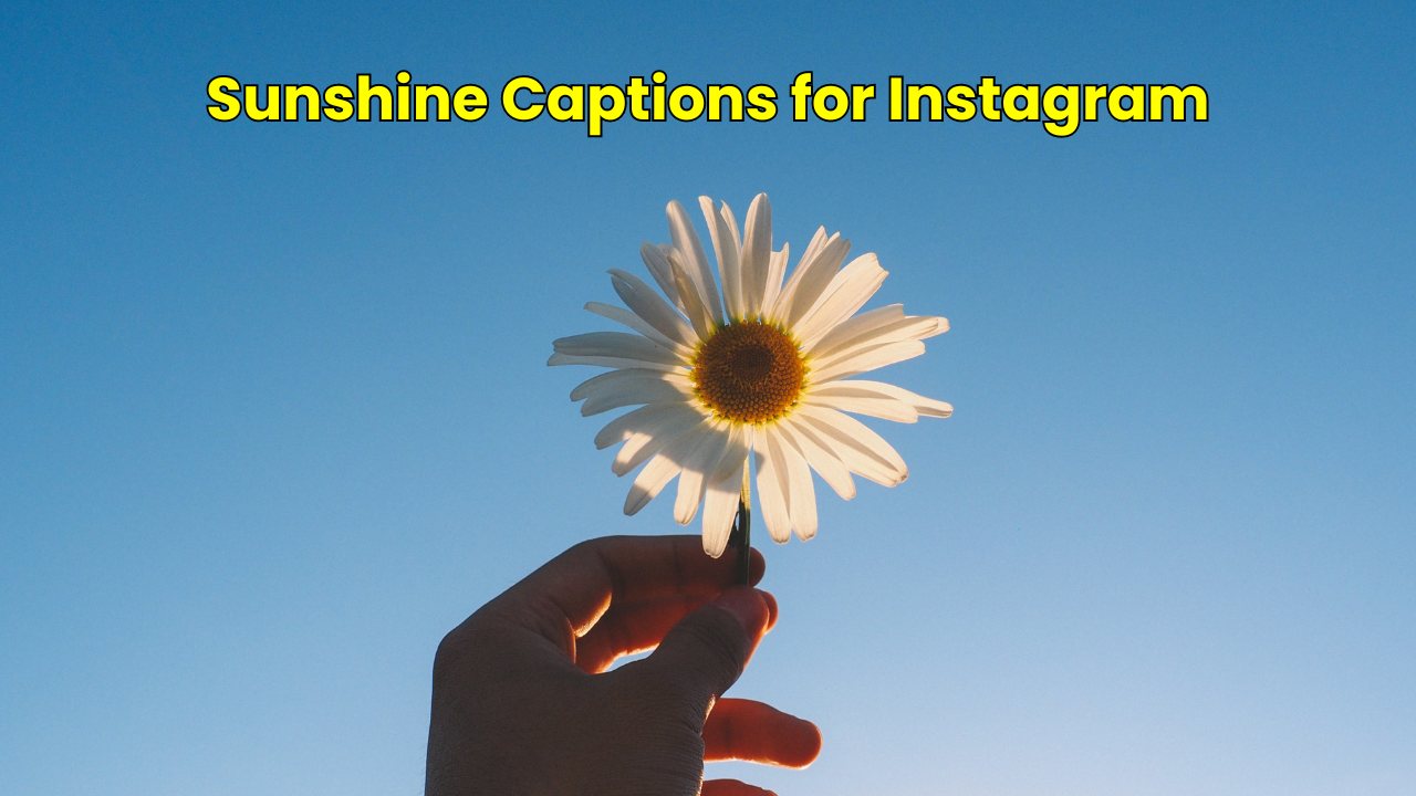 Sunshine Captions for Instagram