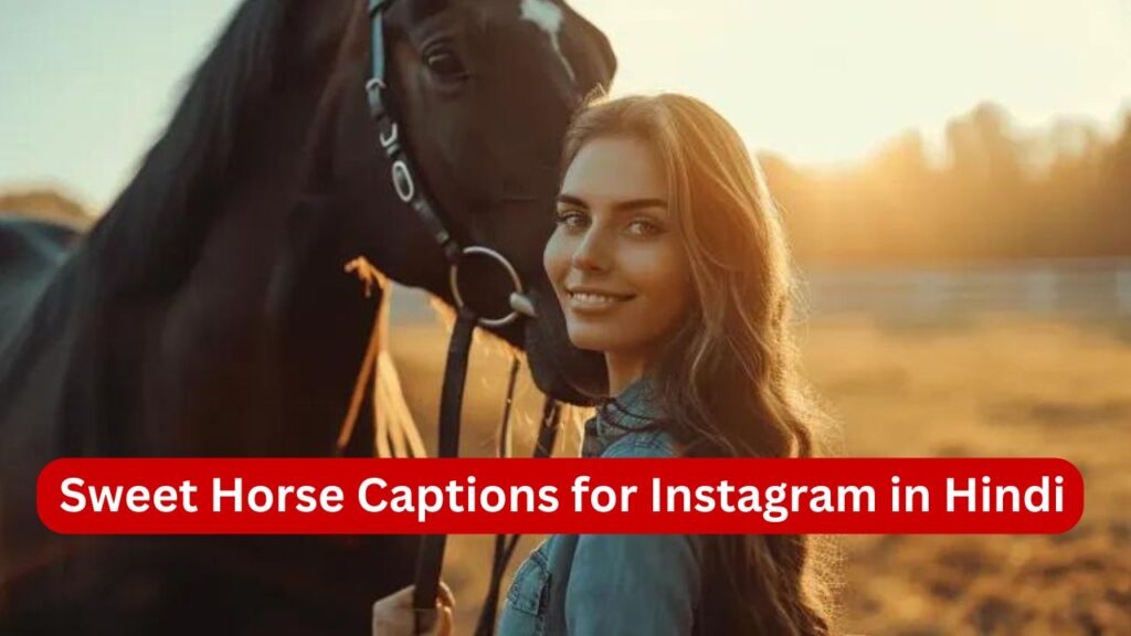 Sweet Horse Captions for Instagram in Hindi