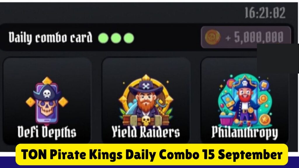 TON Pirate Kings Daily Combo 15 September