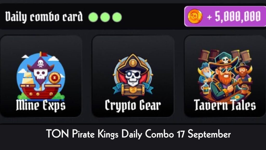 TON Pirate Kings Daily Combo 17 September