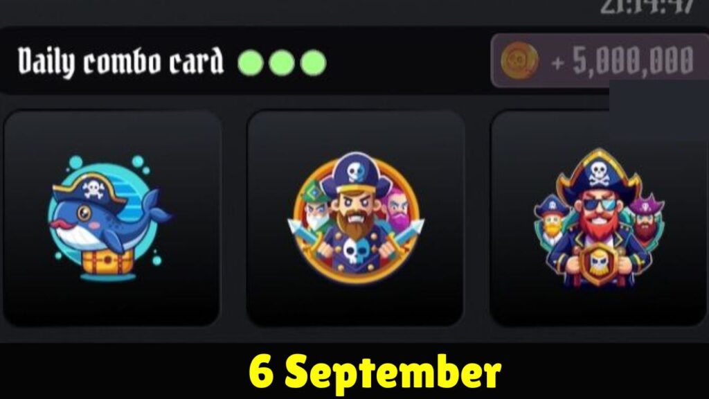 TON Pirate Kings Daily Combo 6 September