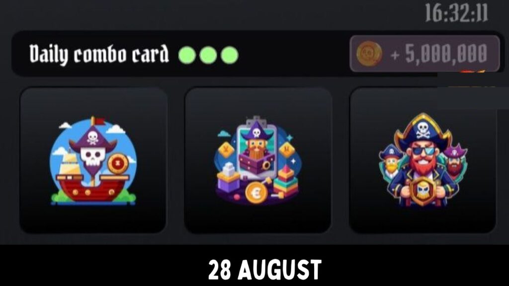 TONPirateKings Daily Combo 28 August