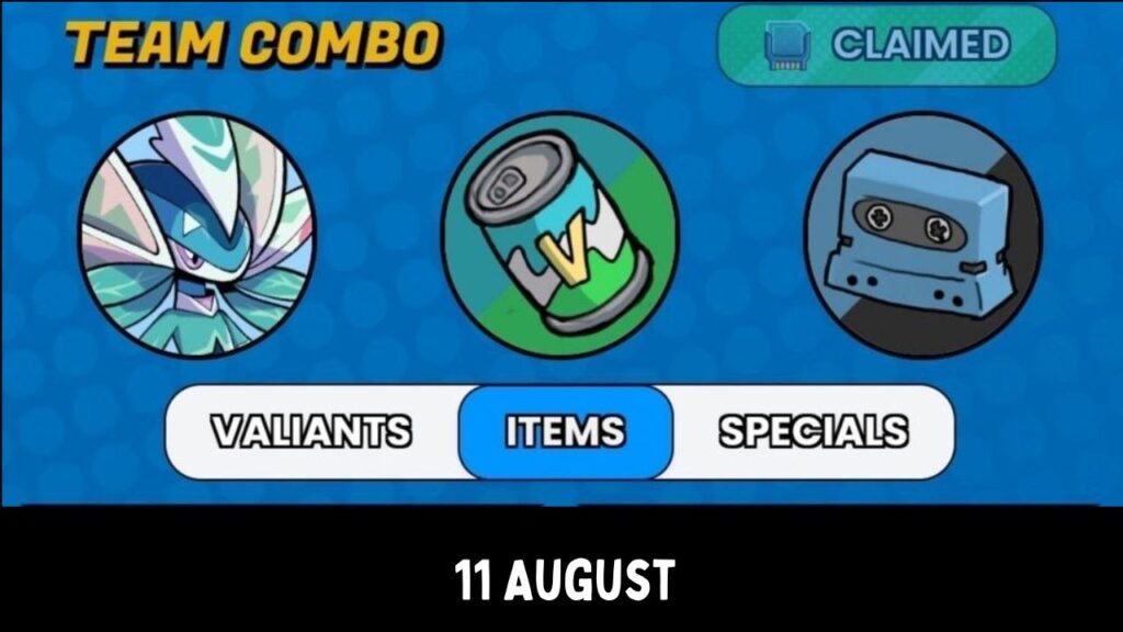 TValiants Taptap Combo Cards 11 August