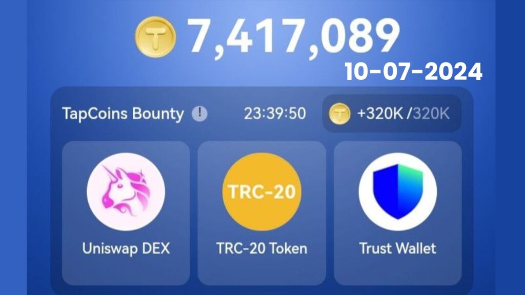 TapCoins 10 July Daily Combo