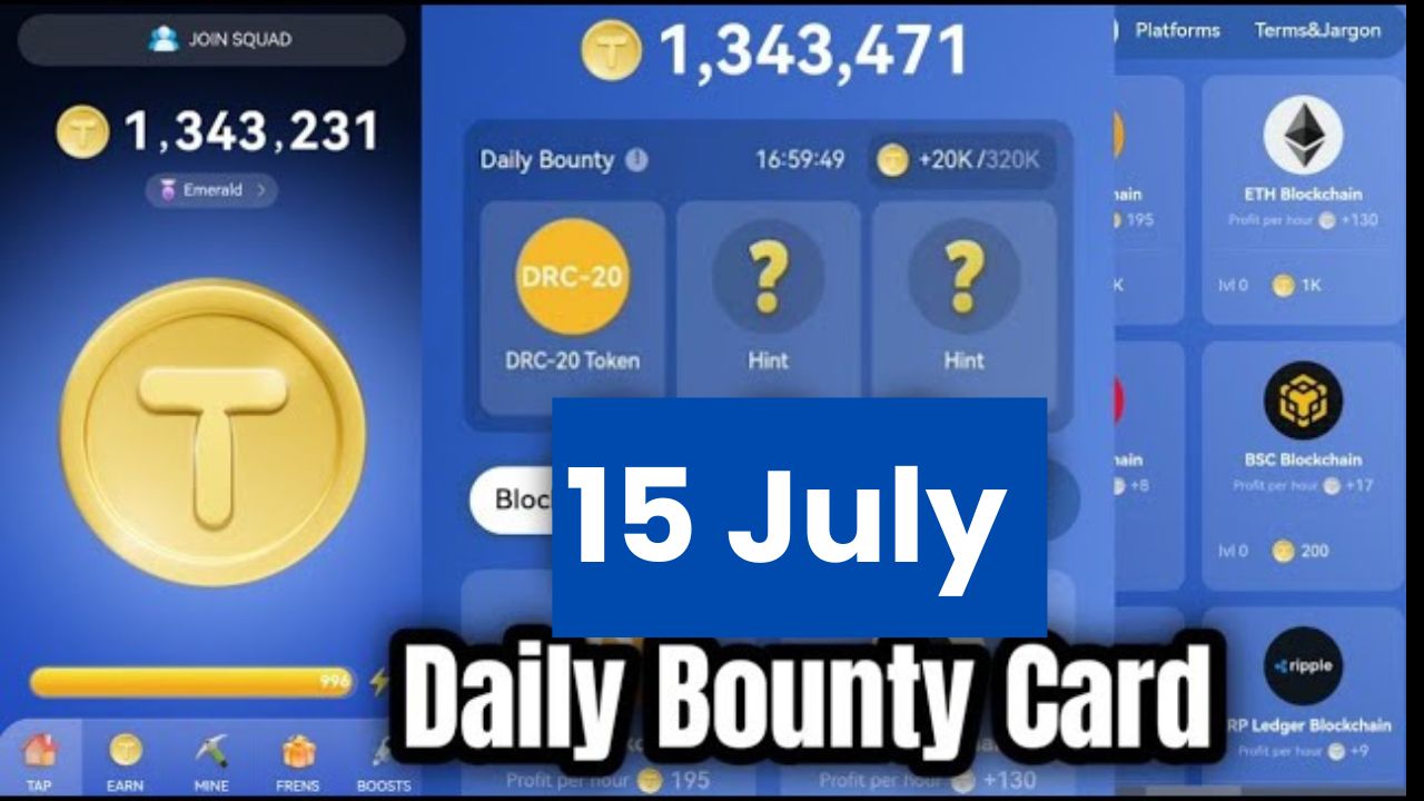 TapCoins 15 July Daily Combo