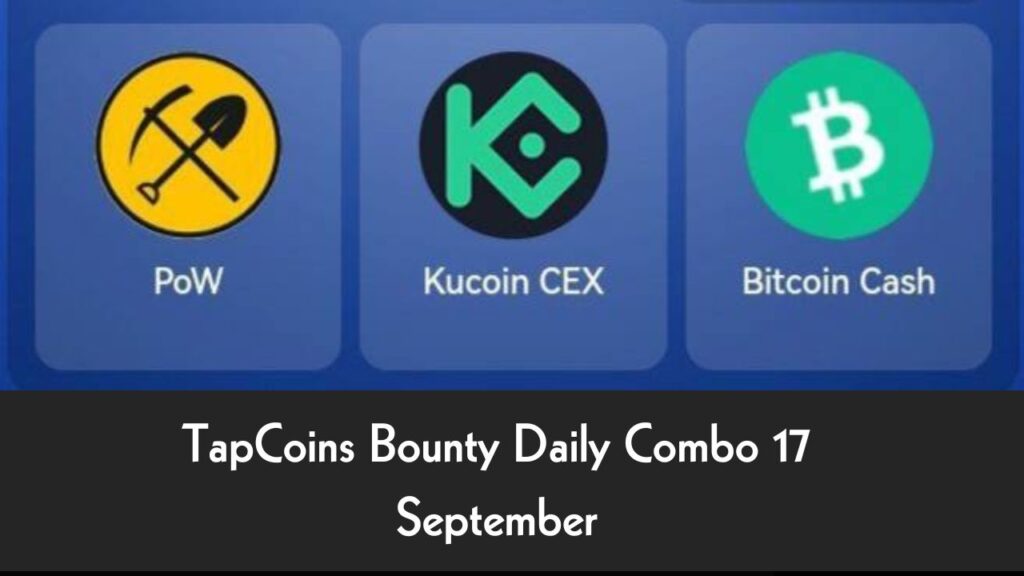 TapCoins Bounty Daily Combo 17 September