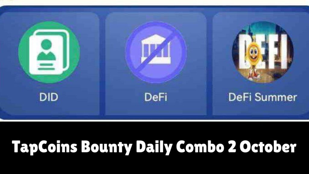 TapCoins Bounty Daily Combo 2 October