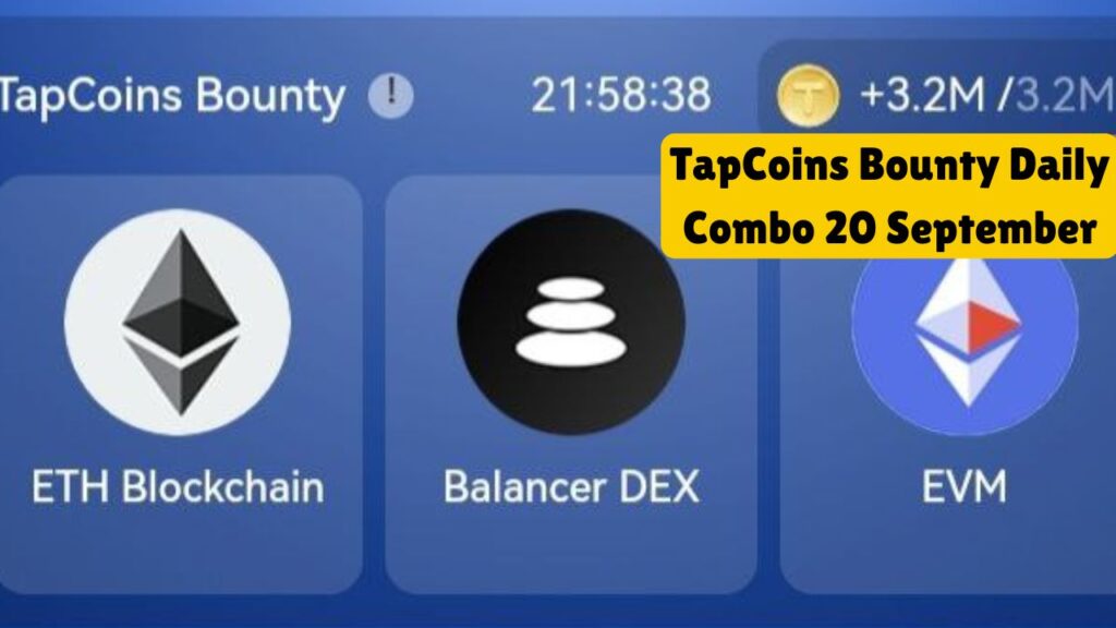 TapCoins Bounty Daily Combo 20 September