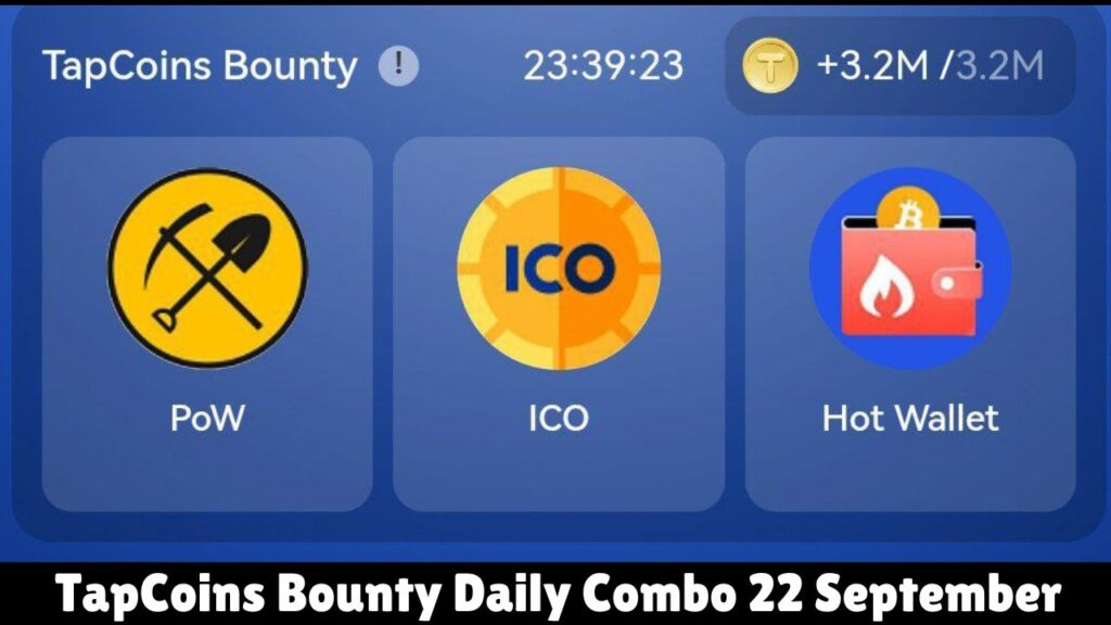 TapCoins Bounty Daily Combo 22 September