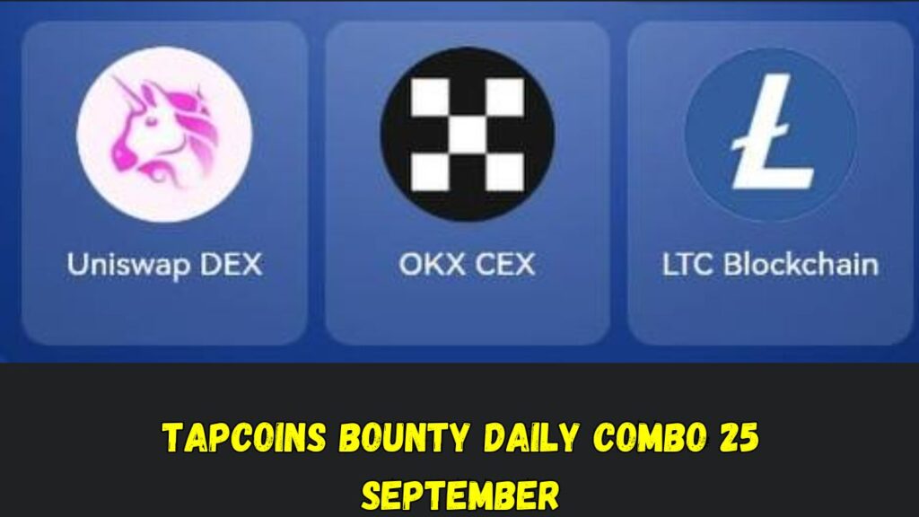 TapCoins Bounty Daily Combo 25 September