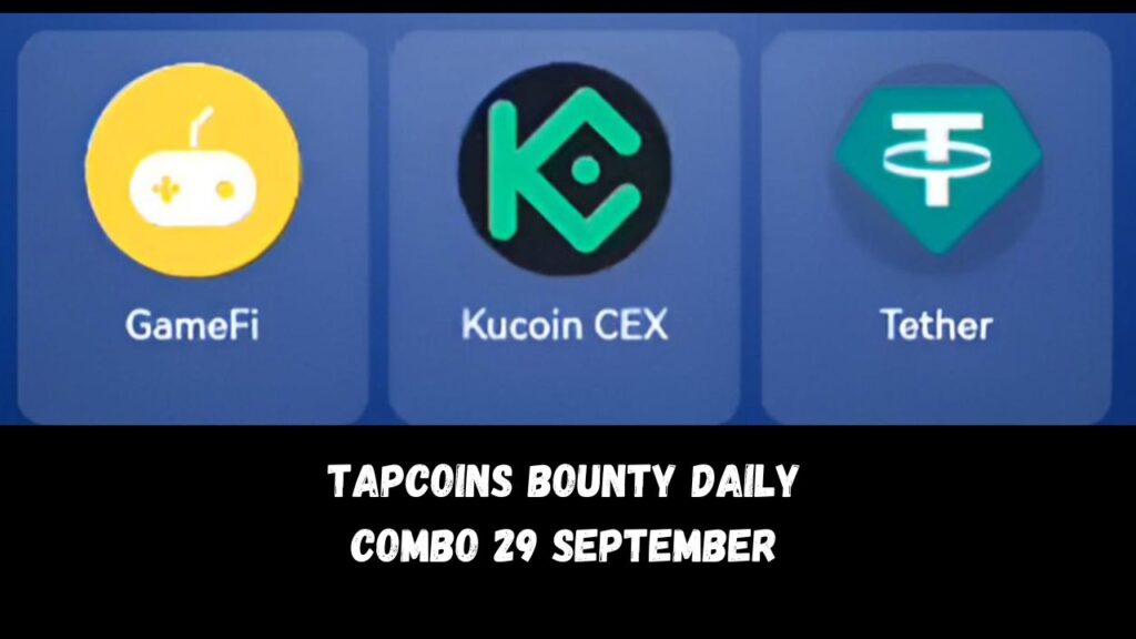 TapCoins Bounty Daily Combo 29 September