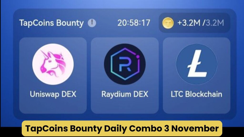 TapCoins Bounty Daily Combo 3 November