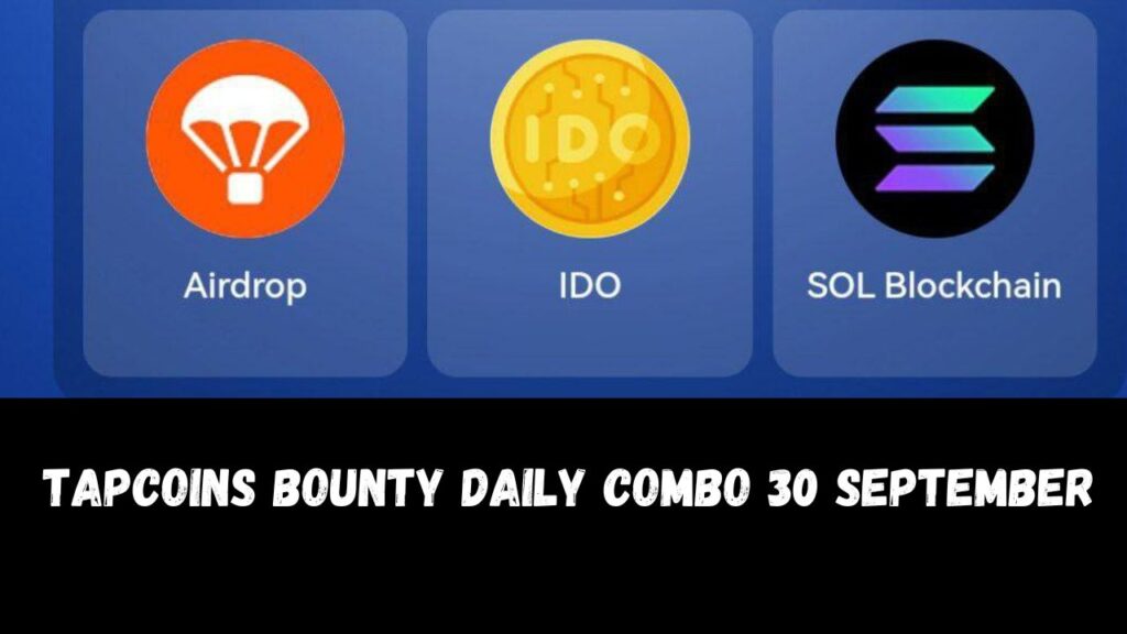 TapCoins Bounty Daily Combo 30 September