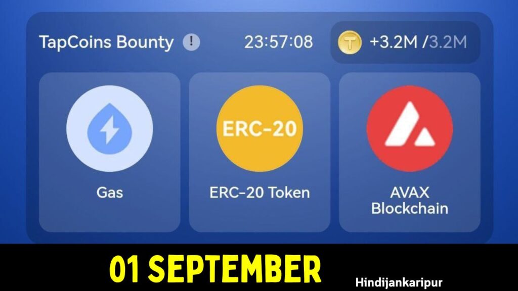 TapCoins Daily Combo 1 September