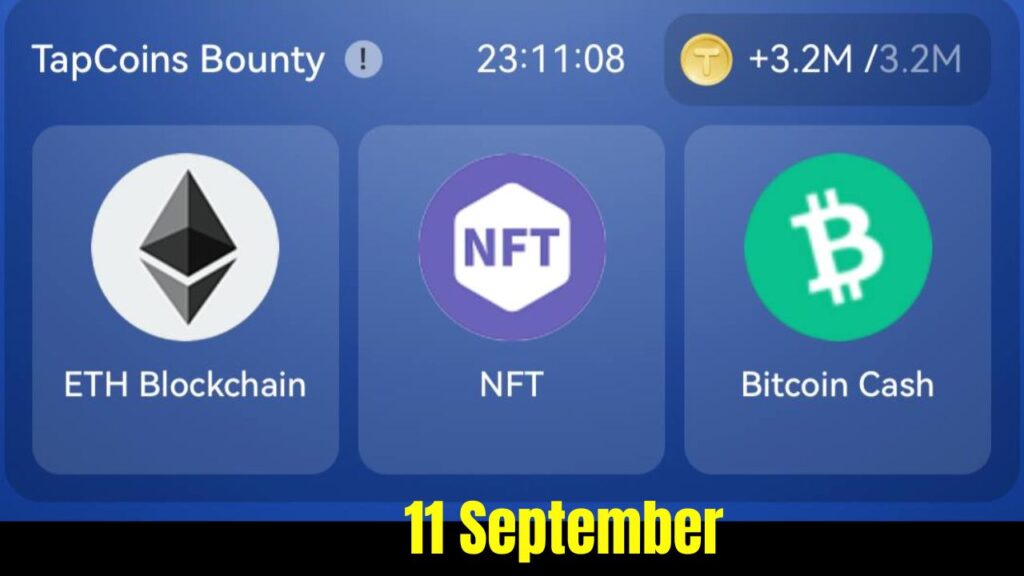 TapCoins Daily Combo 11 September