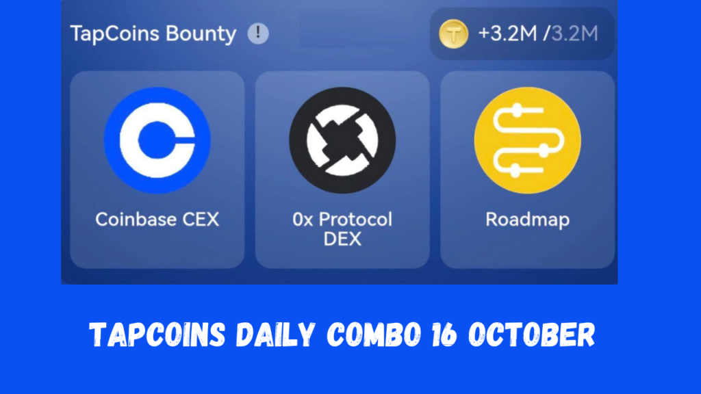 TapCoins Daily Combo 16 October