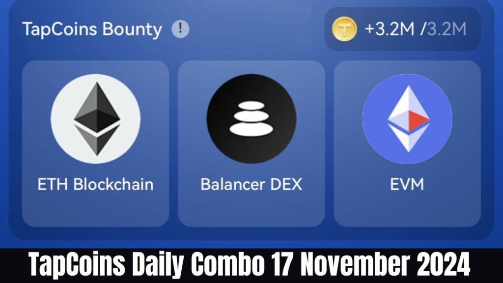 TapCoins Daily Combo 17 November 2024
