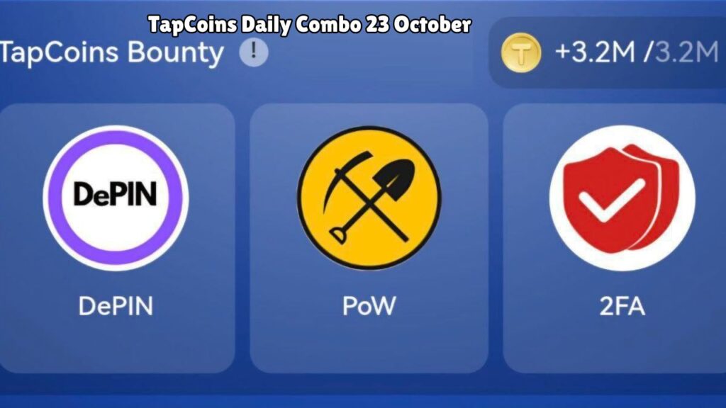 TapCoins Daily Combo 23 October