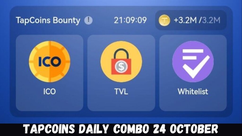 TapCoins Daily Combo 24 October