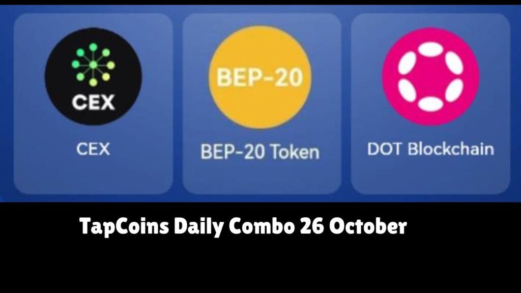 TapCoins Daily Combo 26 October