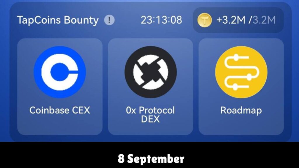  TapCoins Daily Combo 8 September