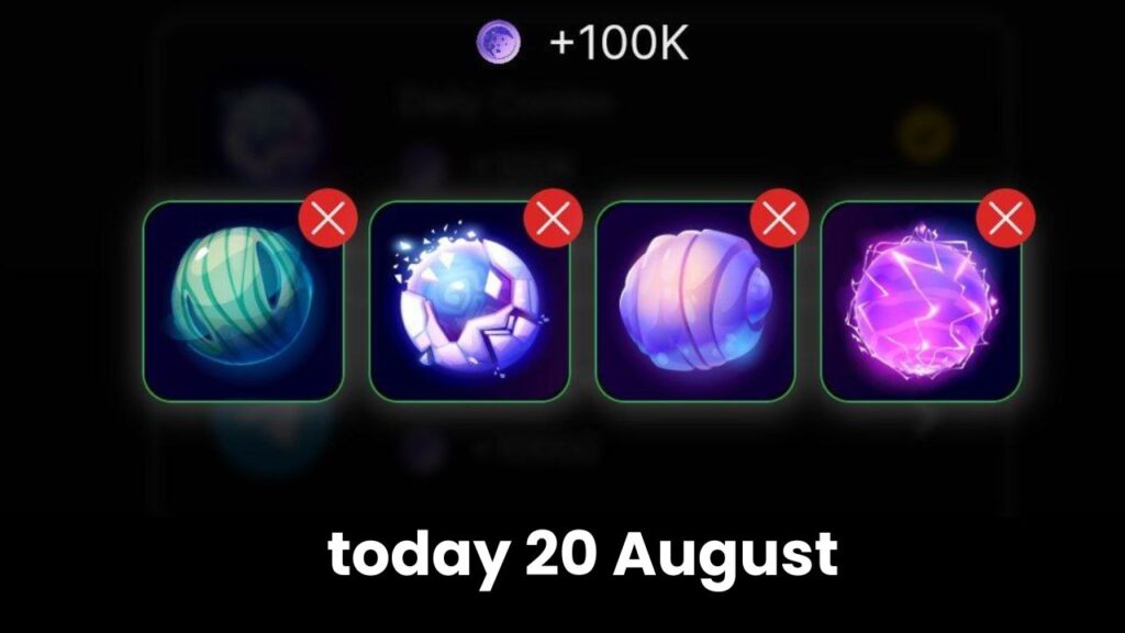 TapCrystal Daily Combo 20 August