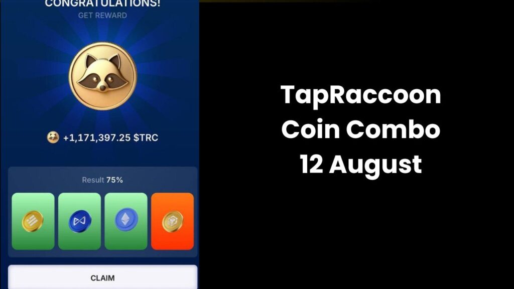 TapRaccoonCoin Combo 12 August