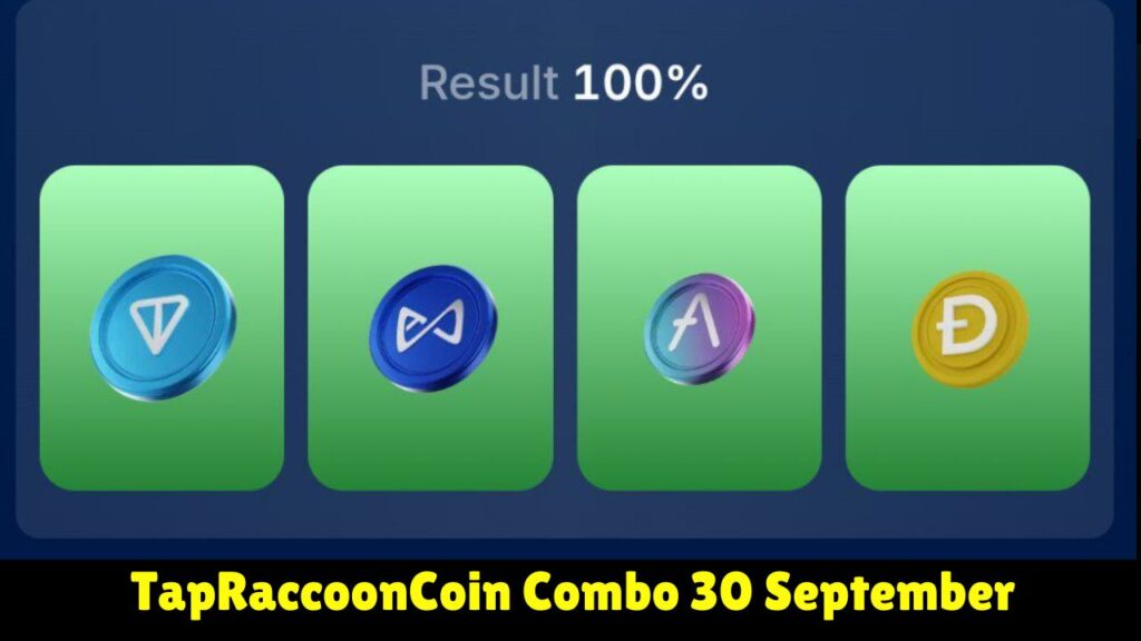 TapRaccoonCoin Combo 30 September