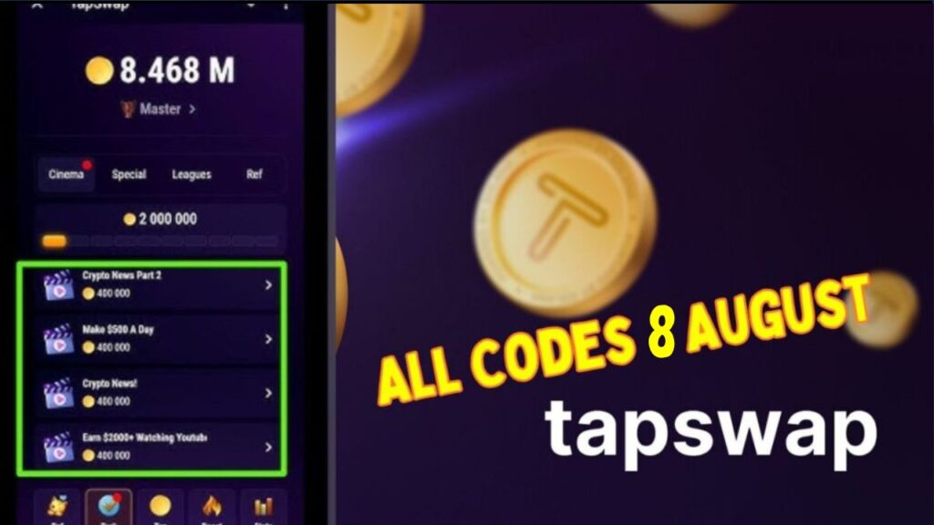 Tapswap All Codes 8 August 2024