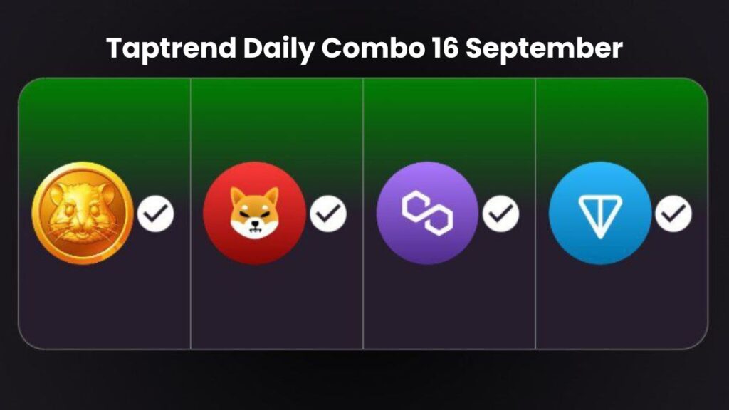 Taptrend Daily Combo 16 September