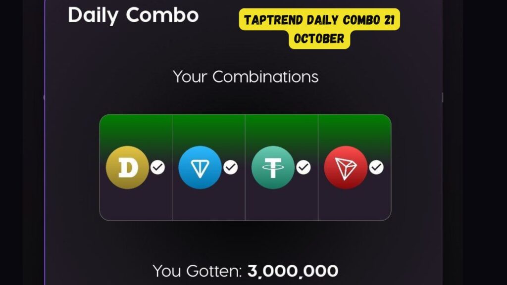 Taptrend Daily Combo 21 October