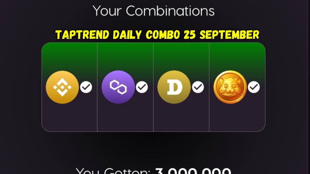 Taptrend Daily Combo 25 September