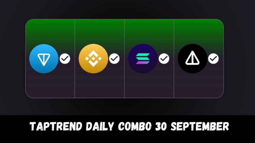 Taptrend Daily Combo 30 September