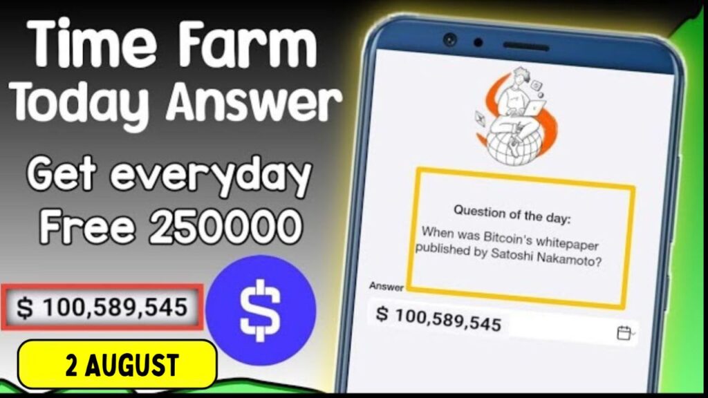 Time Farm Quiz Answer 2 August