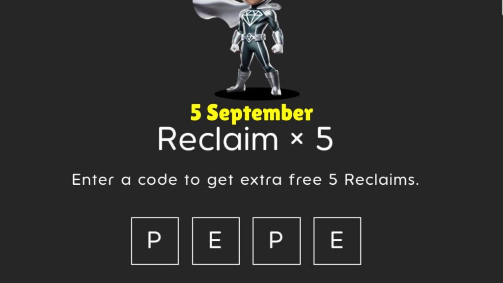 Today HoldCoin Code 5 September