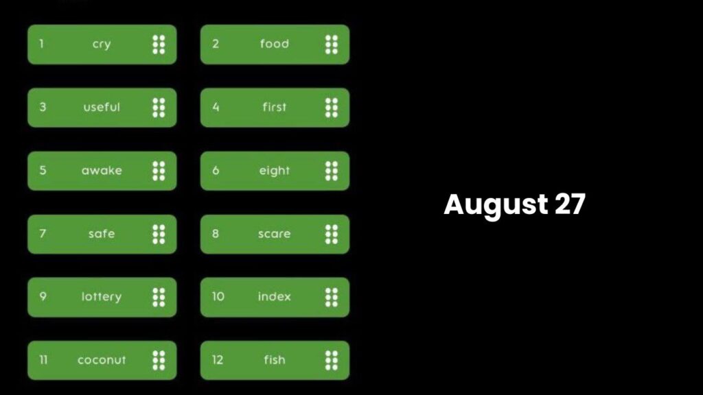 Today HoldCoin Wallet 27 August