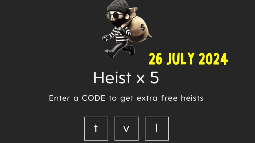 Today Holdcoin Heist Code 25 July