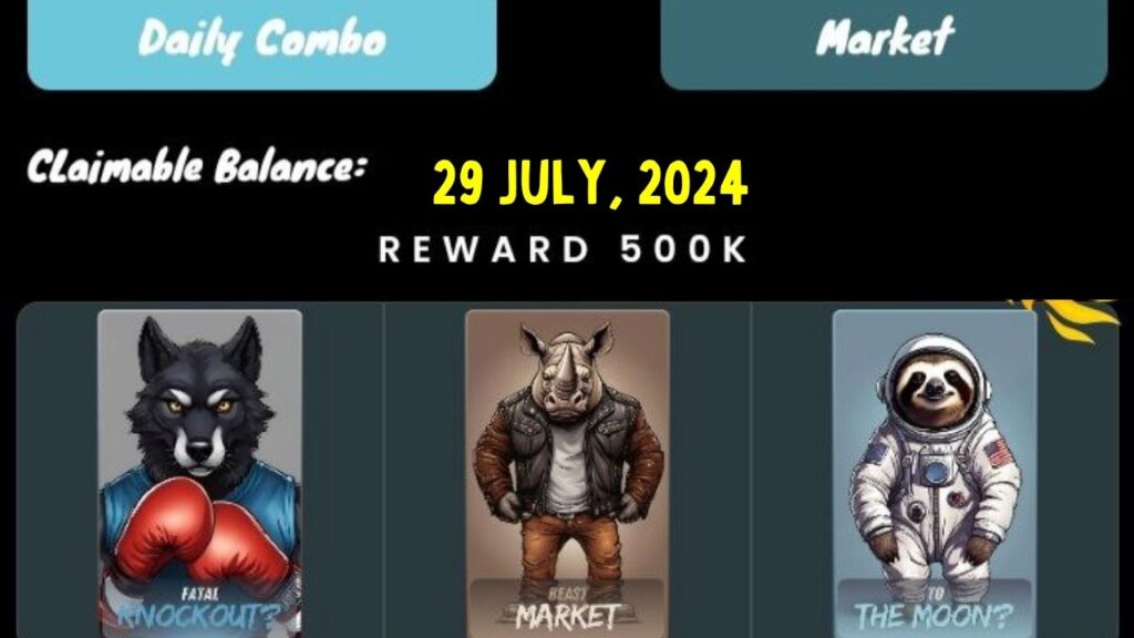 Today MaybeCoin Daily Combo 29 July