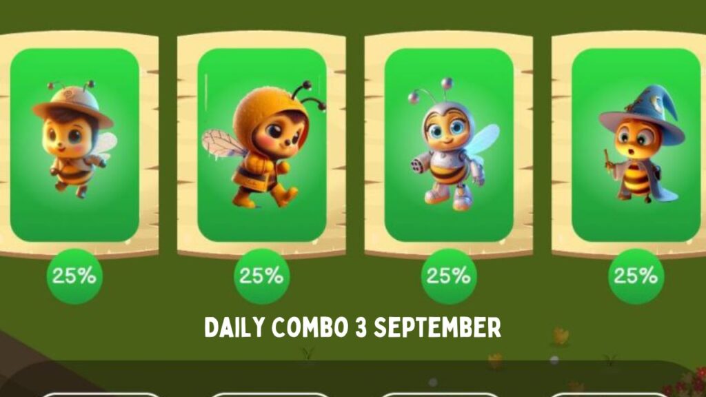 Today's Bee Harvest Daily Combo Today 3 September